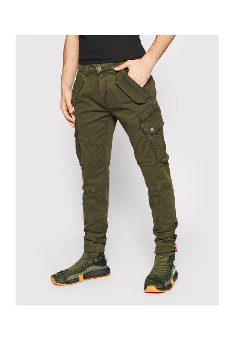 Alpha Industries Pantaloni barbati - 207377110 - Bumbac - 165421 - Verde
