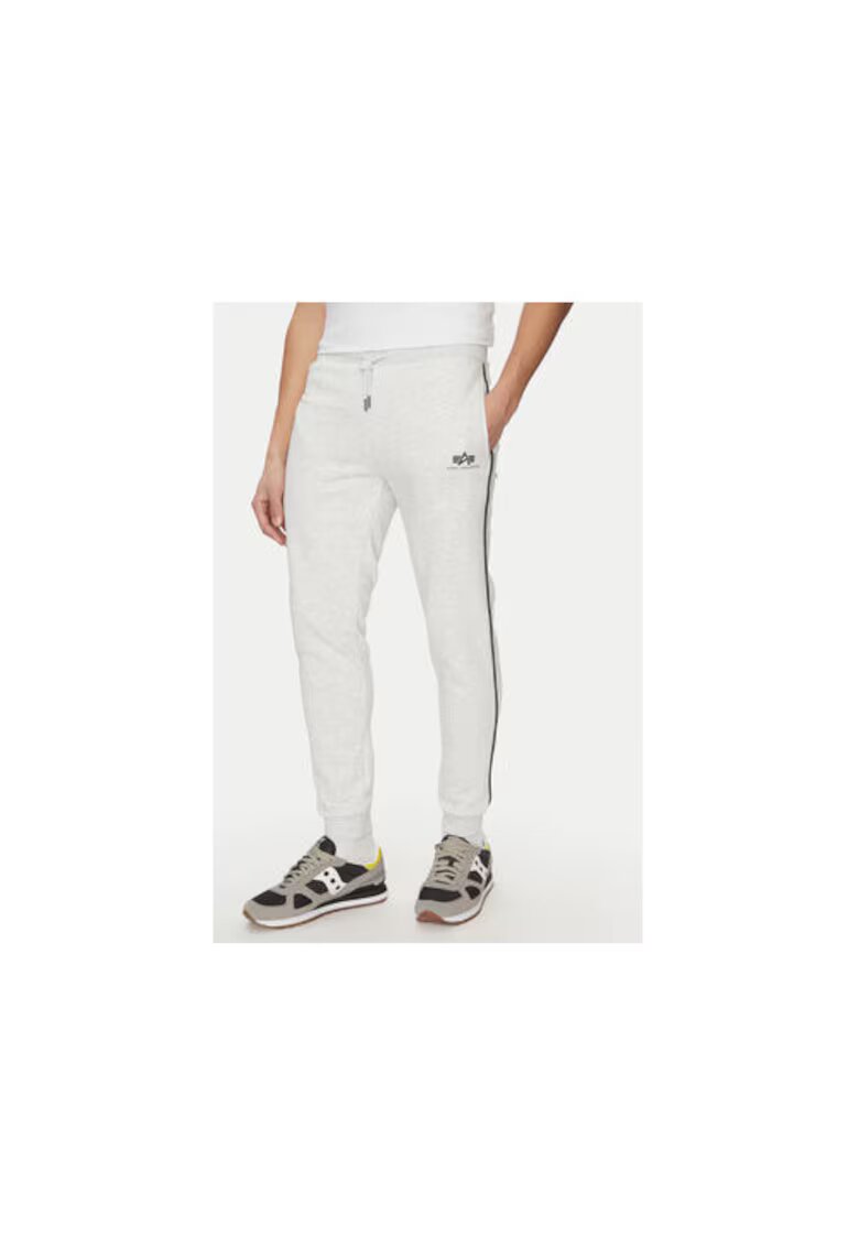 Alpha Industries Pantaloni de trening barbati 156374 - Bumbac/Poliester - Gri - Gri