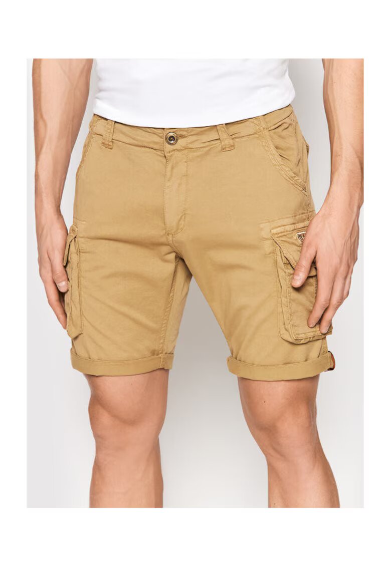 Alpha Industries Pantaloni scurti barbati 176203 - Bumbac - Bej - Bej