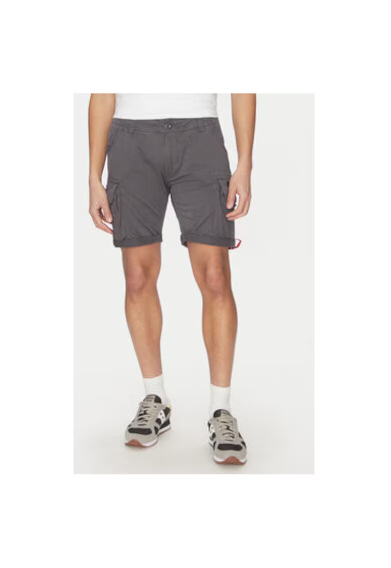 Alpha Industries Pantaloni scurti barbati 176203 - Bumbac - Gri - Gri
