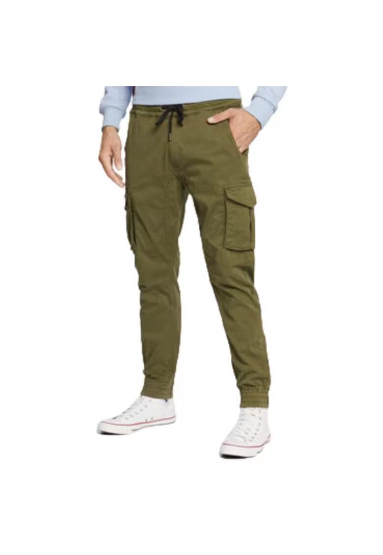 Alpha Industries Pantaloni sport barbati - 116202 142 - bumbac - verde -