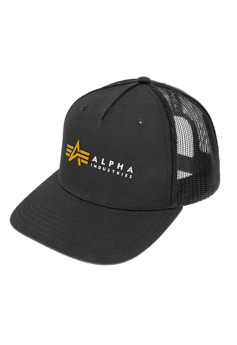 Alpha Industries Sapca Trucker pentru barbati - Bumbac - Negru - OneSize