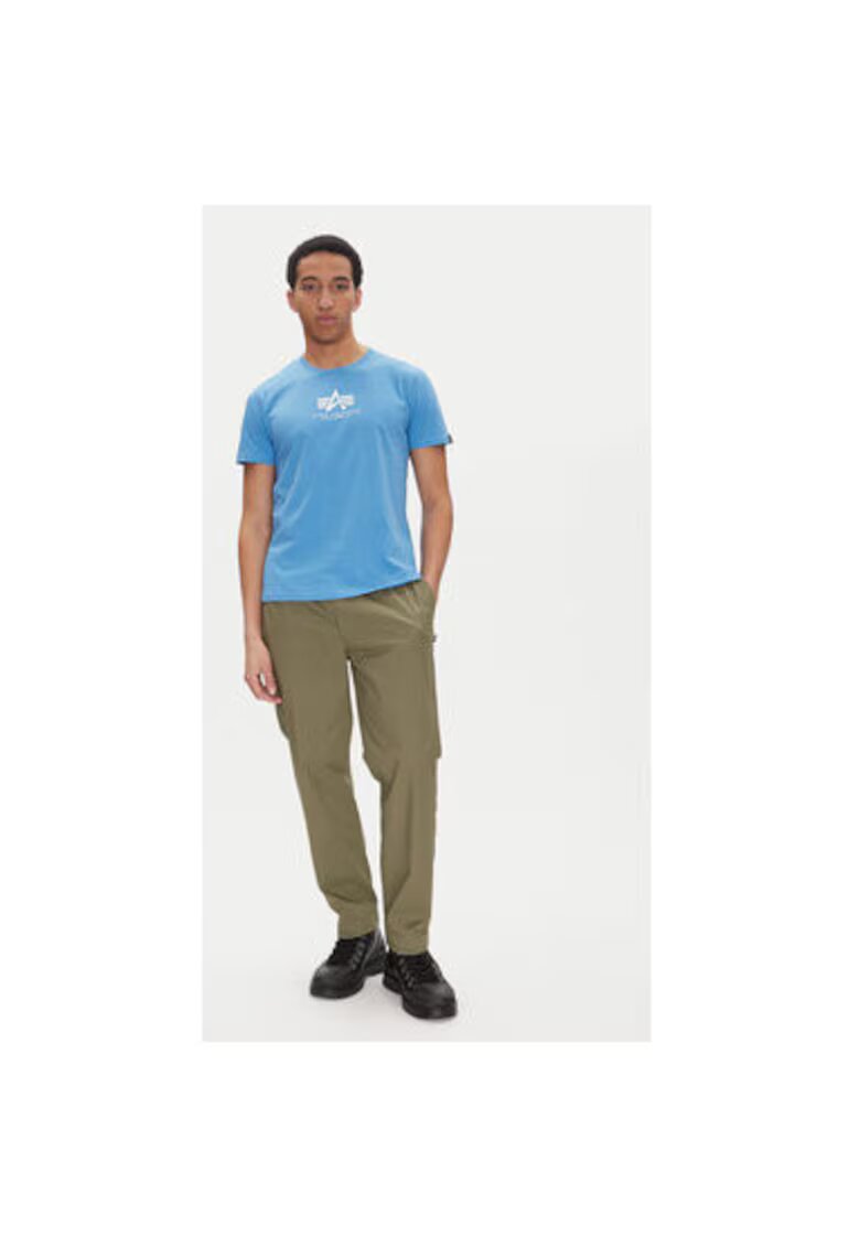 Alpha Industries Tricou barbati 118533 - Bumbac - Albastru - Albastru