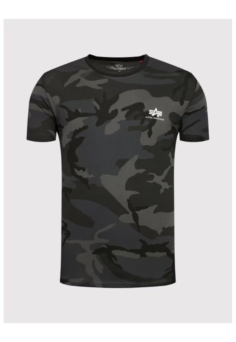 Alpha Industries Tricou barbati - 209174458 - Bumbac - Negru