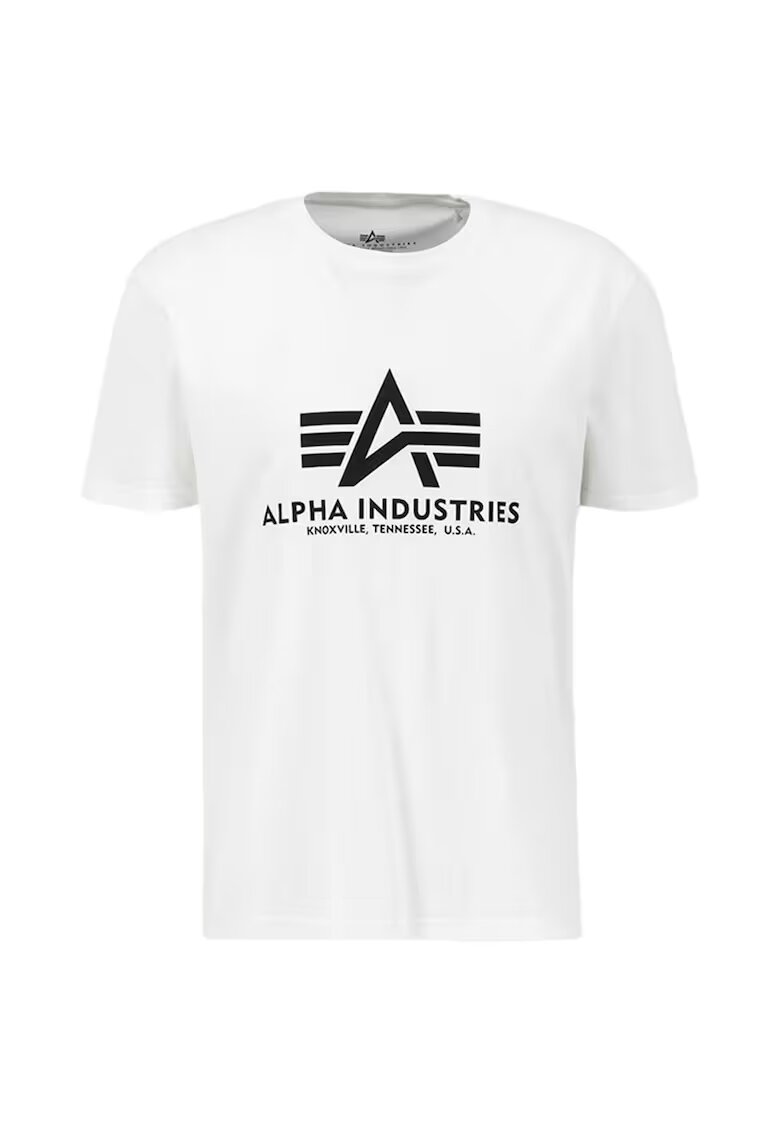Alpha Industries Tricou sport barbati 1584 - Bumbac - Alb