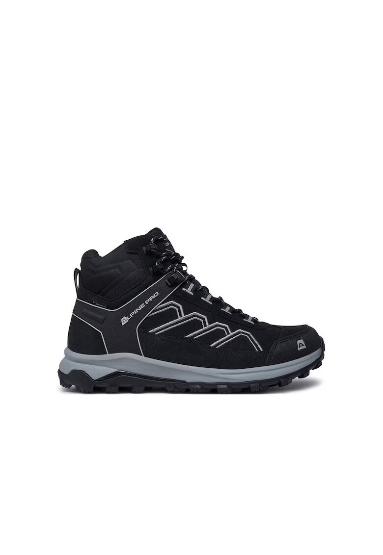 ALPINE PRO Ghete trekking barbati - 60633 - Piele naturala - Negru