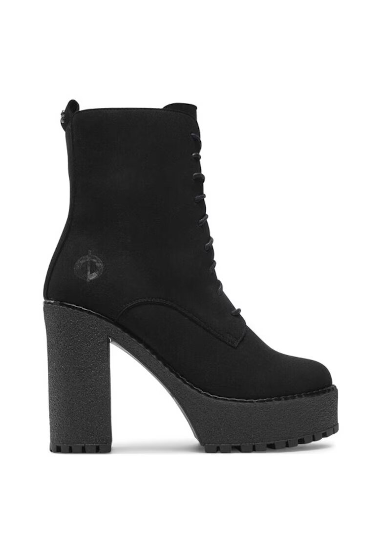 Altercore Botine dama - 304437 - Piele ecologica - Negru