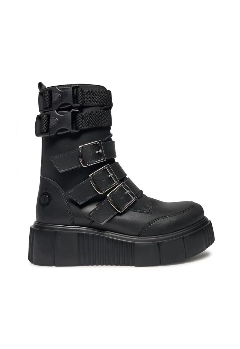 Altercore Botine Demi Negru - Piele ecologica