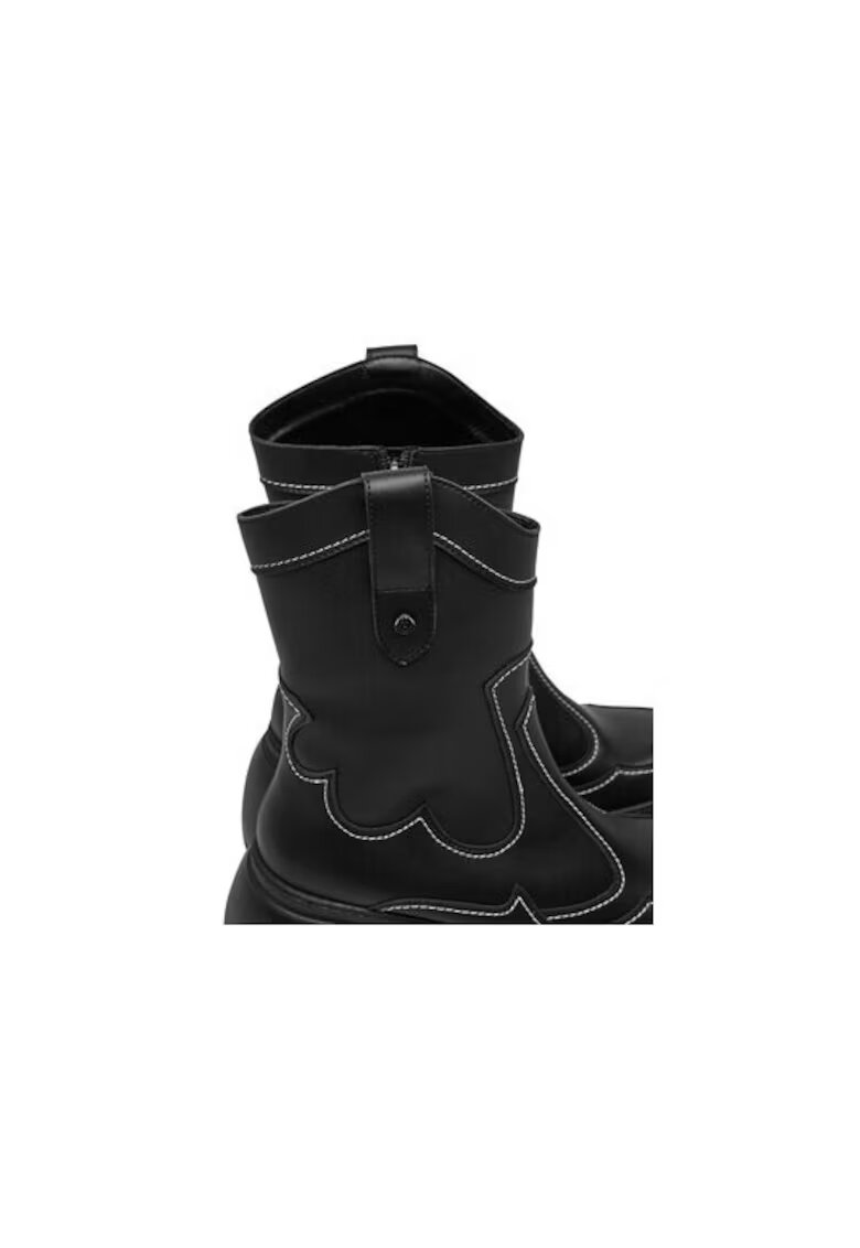 Altercore Ghete dama 304437274 - Piele ecologica - 41 EU - Negru