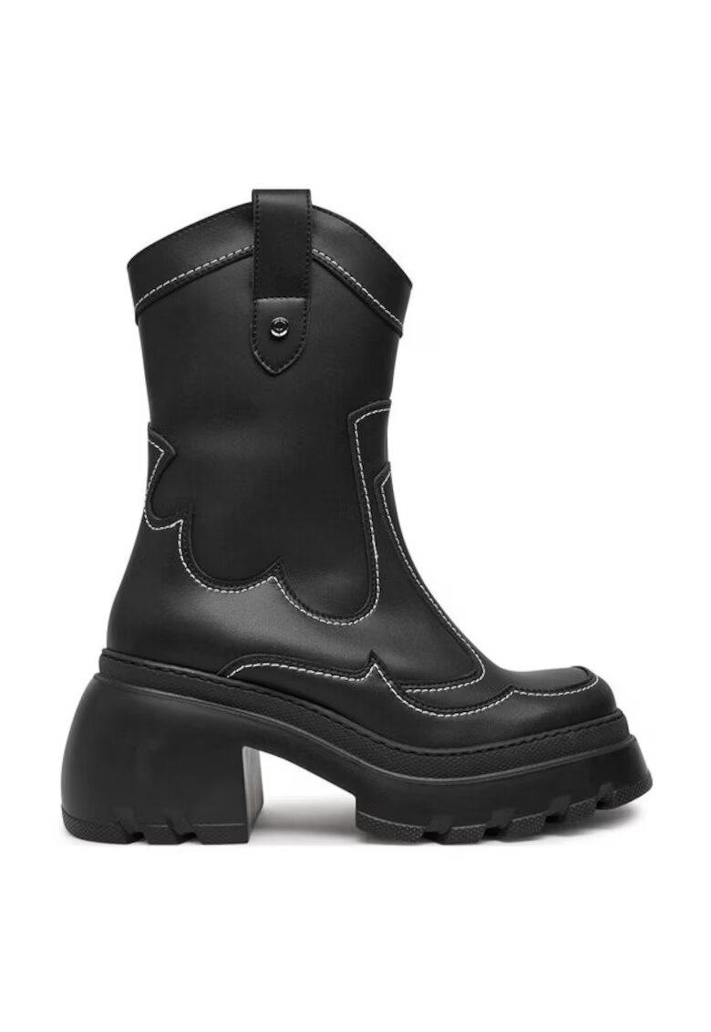Altercore Ghete dama 304437274 - Piele ecologica - Negru - Negru