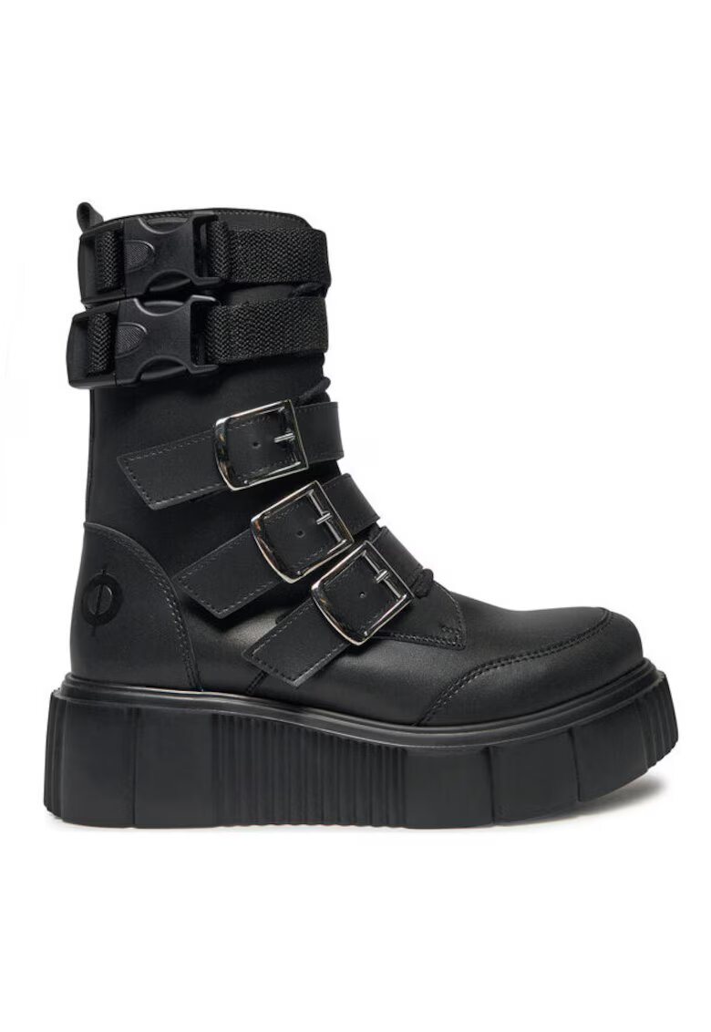 Altercore Ghete dama 304437304 - Piele ecologica - Negru - Negru