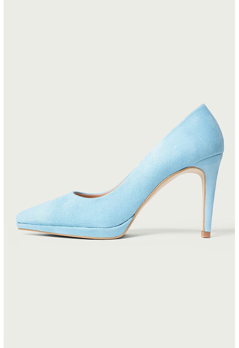 ALURA Pantofi stiletto din piele Evelinne - Albastru deschis