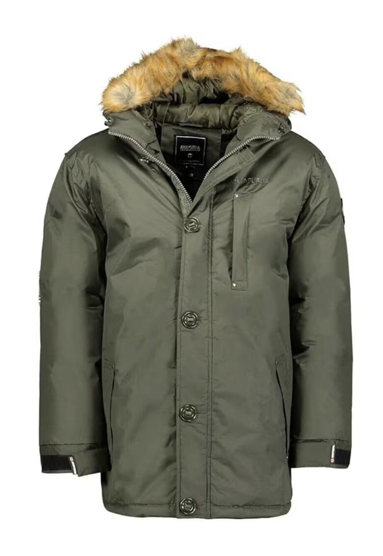 Anapurna Parka Chapala - barbati - kaki - 100% poliester - cu gluga si izolatie
