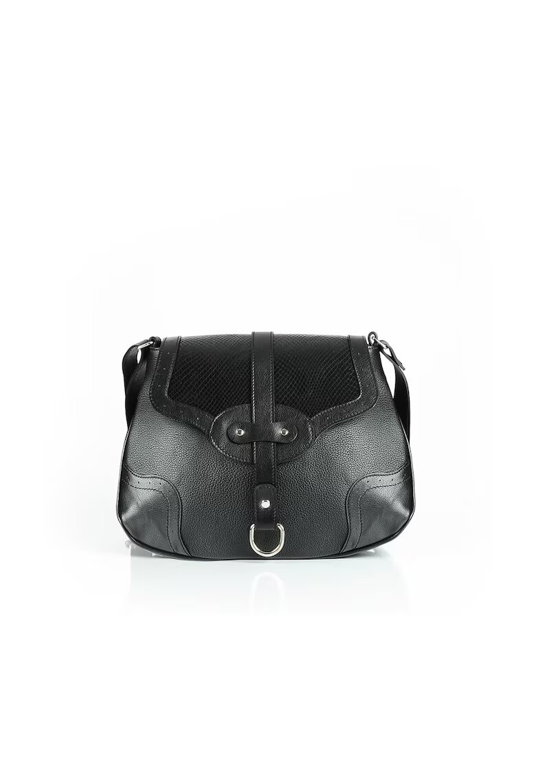 ANNA FELLINI Geanta dama Eduard 6 - piele naturala - negru