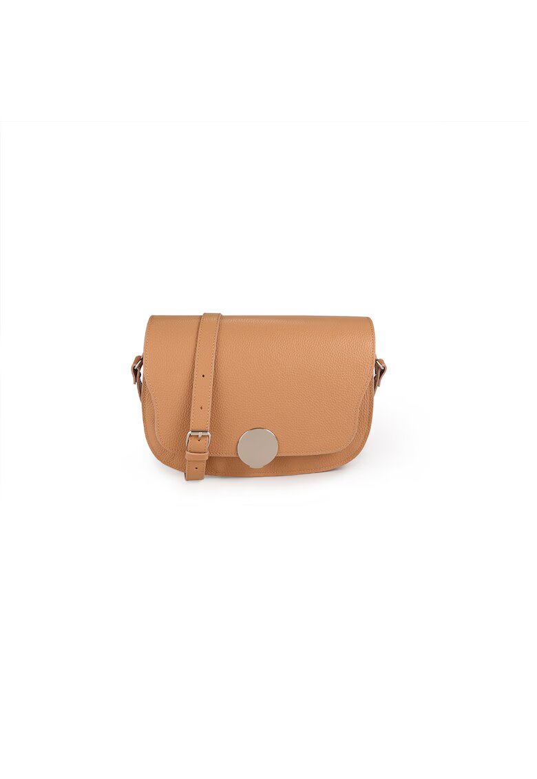 ANNA FELLINI Geanta dama piele - Cara - coniac - 29 x 9 x 19 cm