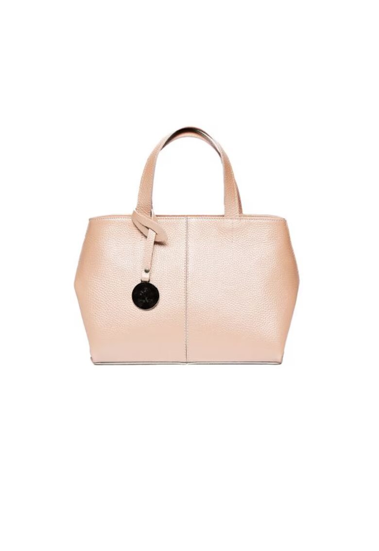 ANNA FELLINI Geanta dama piele - Cosulet Ana mic - roz - 31x14x20 cm
