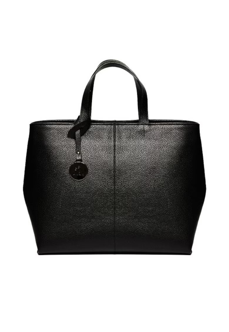 ANNA FELLINI Geanta dama piele - Cosulet Ana mijlociu - 35x13x28 - Negru