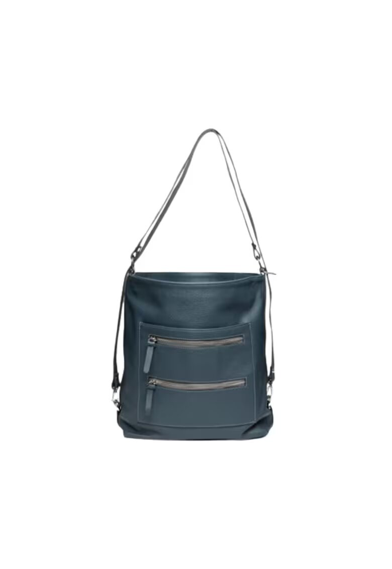 ANNA FELLINI Geanta dama piele - Dalia - 29x10x35 - Gri