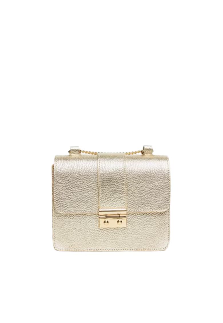 ANNA FELLINI Geanta dama piele - Divya - 19x6x16 - Auriu