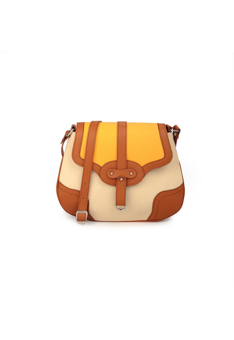 ANNA FELLINI Geanta dama piele - Eduard 6 - multicolor - 33 x 5 x 27 cm