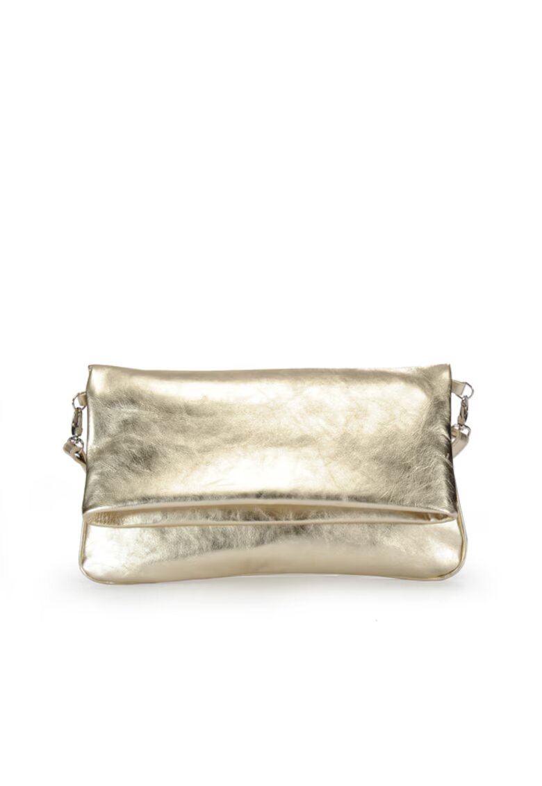 ANNA FELLINI Geanta dama piele - Laura 46 - auriu - 30x3x18 cm