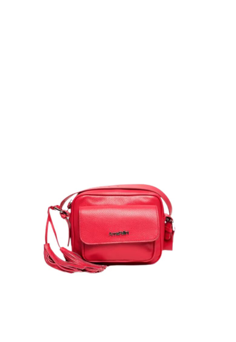 ANNA FELLINI Geanta dama piele - Lucy - fucsia - 22x10x17 cm