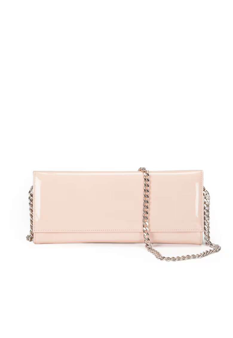 ANNA FELLINI Geanta dama piele - Plic Rama - nude - 22x5x15 cm