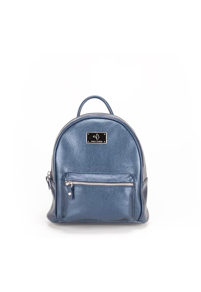 ANNA FELLINI Geanta dama piele - Rucsac 3 mijlociu - 23x13x23 - Bleumarin