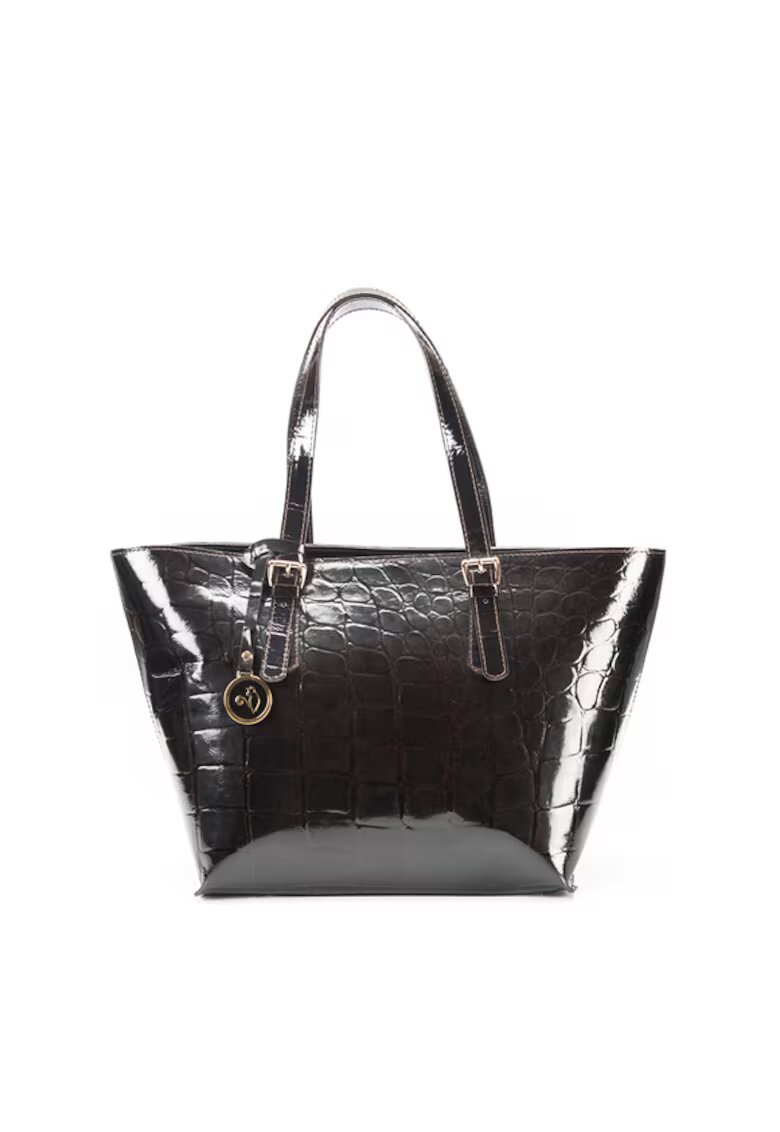 ANNA FELLINI Geanta dama piele - Yvette - maro inchis - 40x15x40 cm