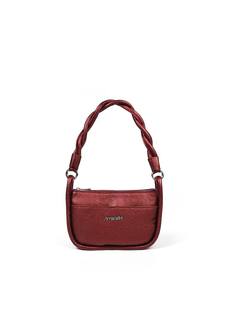 ANNA FELLINI Geanta Zina Dama Piele naturala - bordo