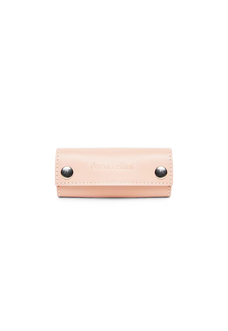 ANNA FELLINI Port chei piele - nude - 15x12x0 cm