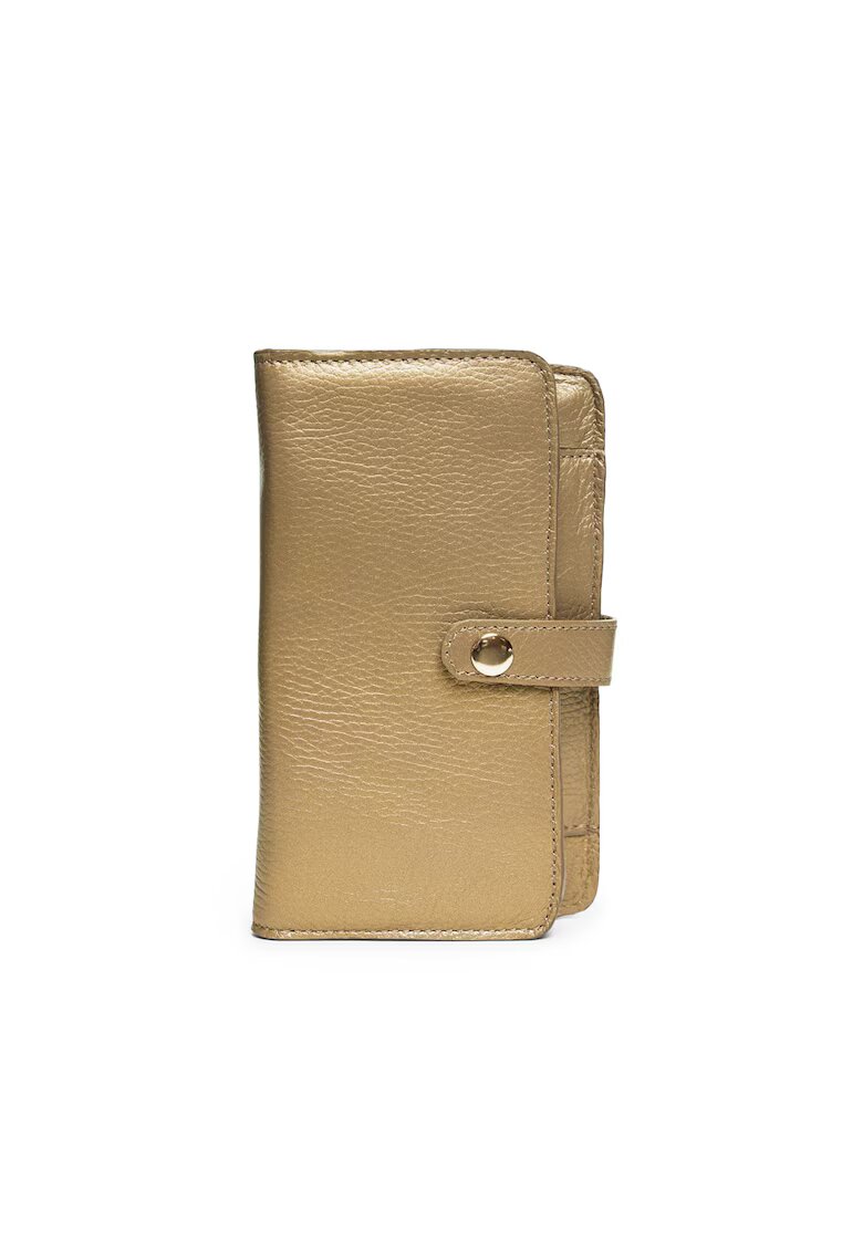 ANNA FELLINI Portofel piele - Fortuna - canna fucile - 12 x 2 x 21 cm