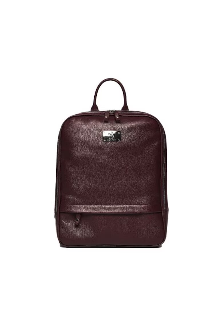 ANNA FELLINI Rucsac dama piele - 2 - 28 x 15 x 35 - 63987 - Visiniu
