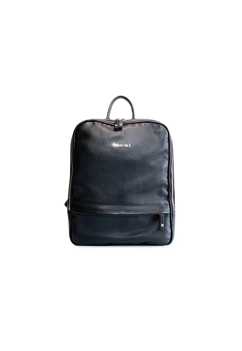 ANNA FELLINI Rucsac dama piele naturala - compartiment laptop - negru