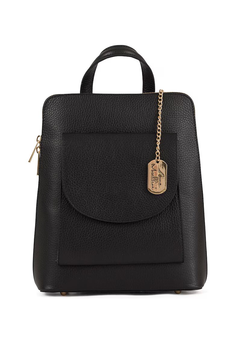 Anna Morellini Rucsac de piele cu model convertibil - Negru