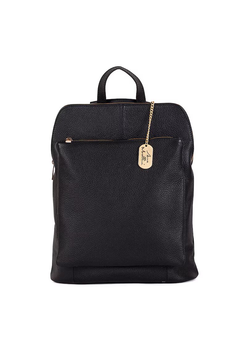 Anna Morellini Rucsac de piele cu model convertibil Nora - Negru