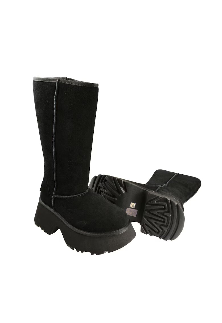 ANNA VIOTTI Cizme sport - D113-8 - negru - piele intoarsa - Negru