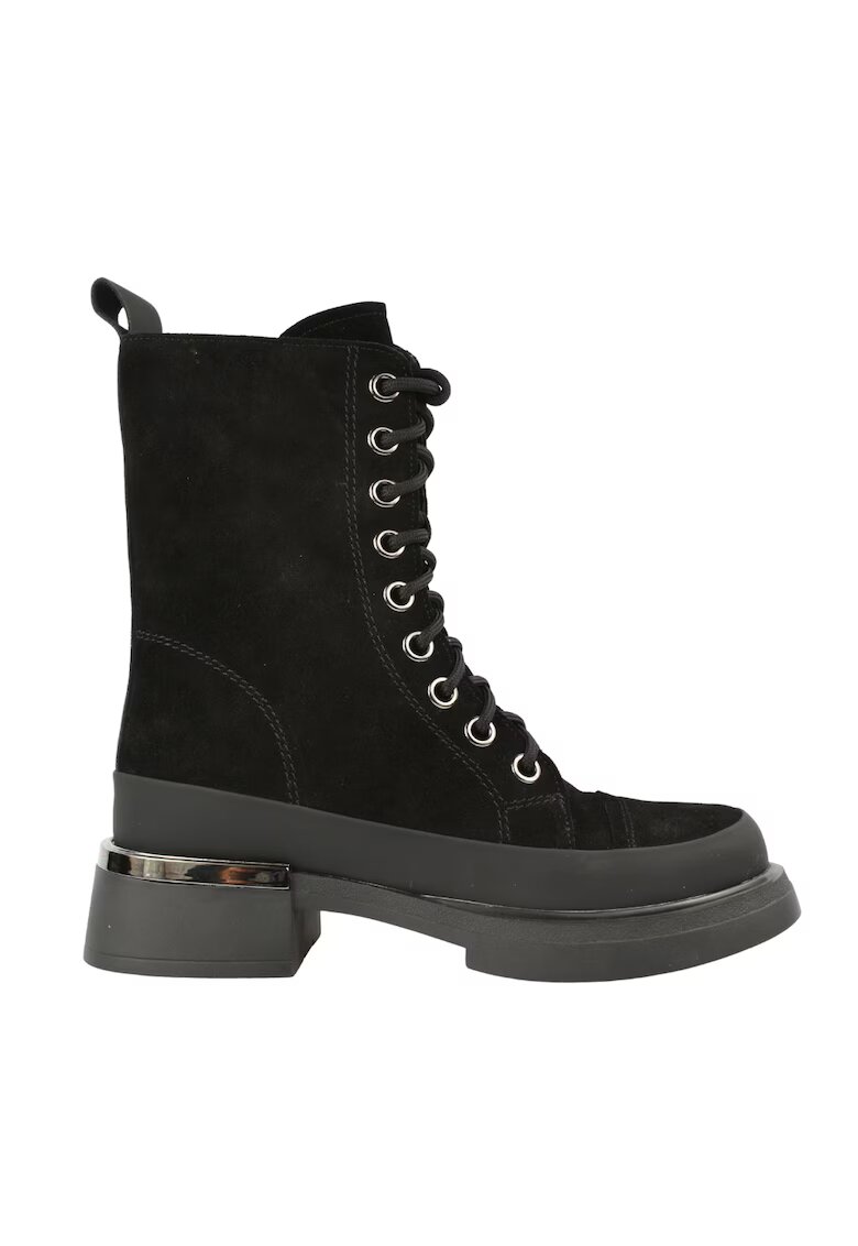 ANNA VIOTTI Ghete casual - dama - D107-PH3168 negru - piele intoarsa - Negru