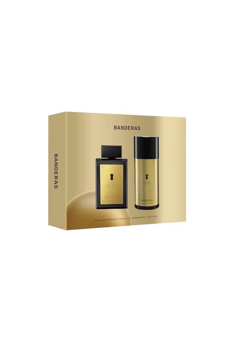 Antonio Banderas Set cadou The Golden Secret: Apa de toaleta - 100 ml + Deodorant Spray - 150 ml