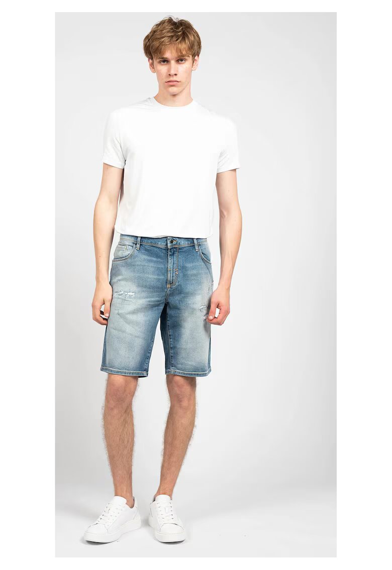 Antony Morato Pantaloni scurti din denim cu aspect deteriorat Dave