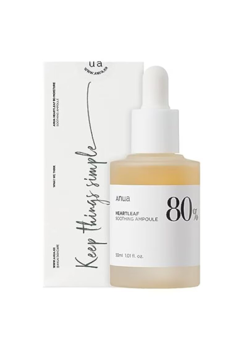 ANUA Ser de fata linistitor - Heartleaf 80% Ampoule - 30ml