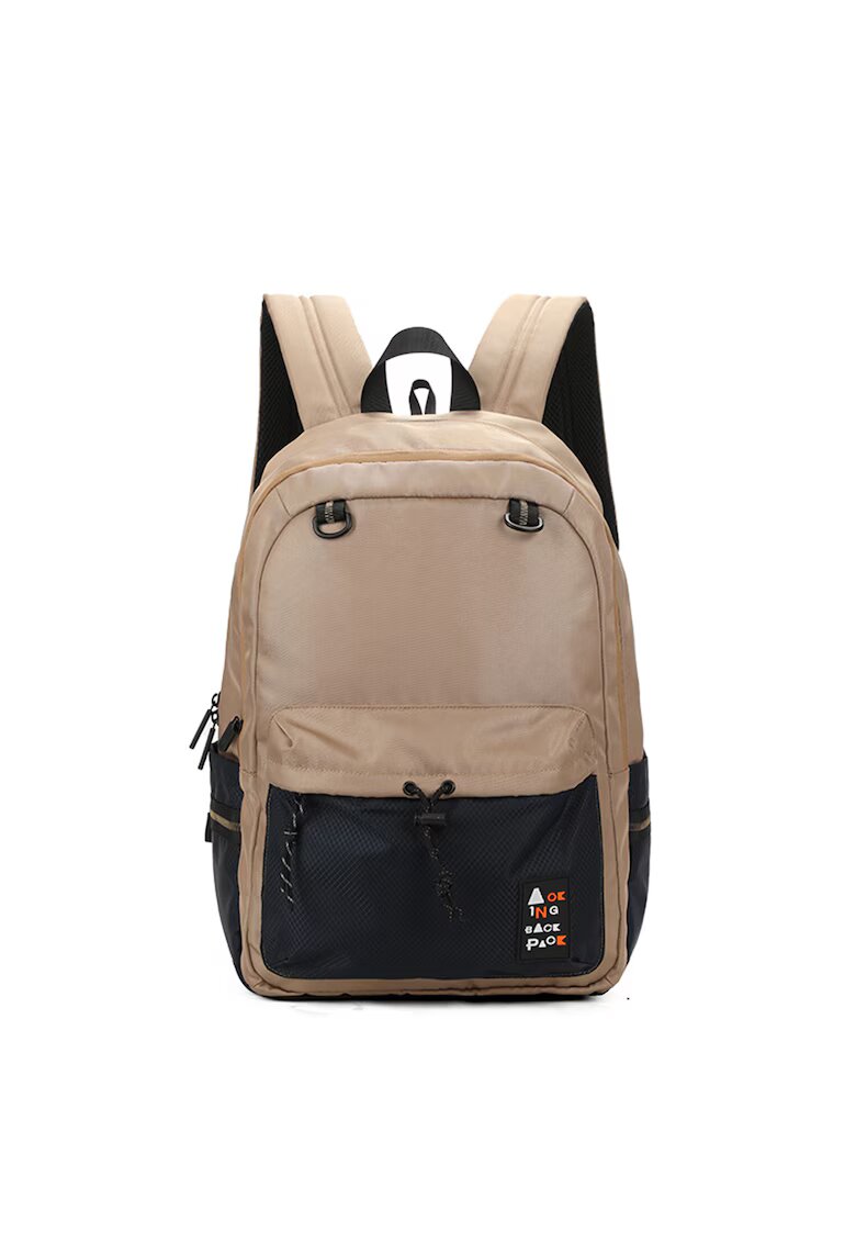 Aoking Rucsac unisex cu compartiment pentru laptop - Bej