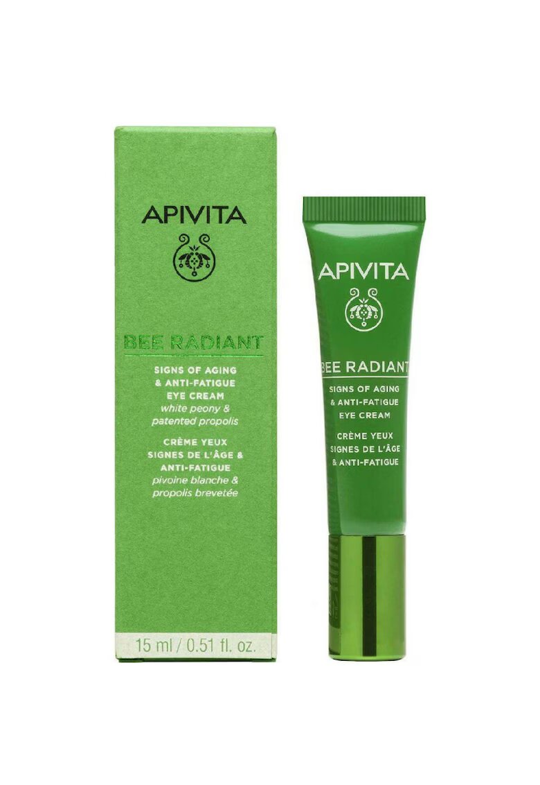 Apivita Crema de ochi pentru intarzierea si repararea primelor semne ale imbatranirii - cu efect de luminozitate - Bee Radiant - 15 ml