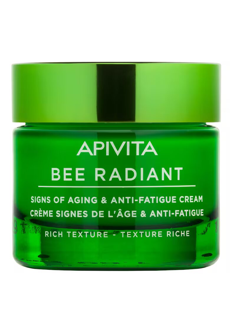 Apivita Crema de zi cu textura bogata pentru intarzierea si repararea primelor semne ale imbatranirii - cu efect de luminozitate - Bee Radiant - 50 ml