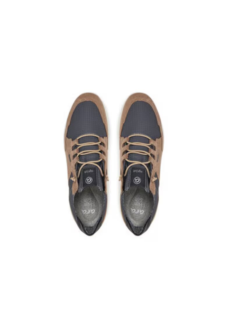 ARA Pantofi sport barbati - 11-24565-25 - Textil - 46 EU - Maro/Gri - Maro/Gri