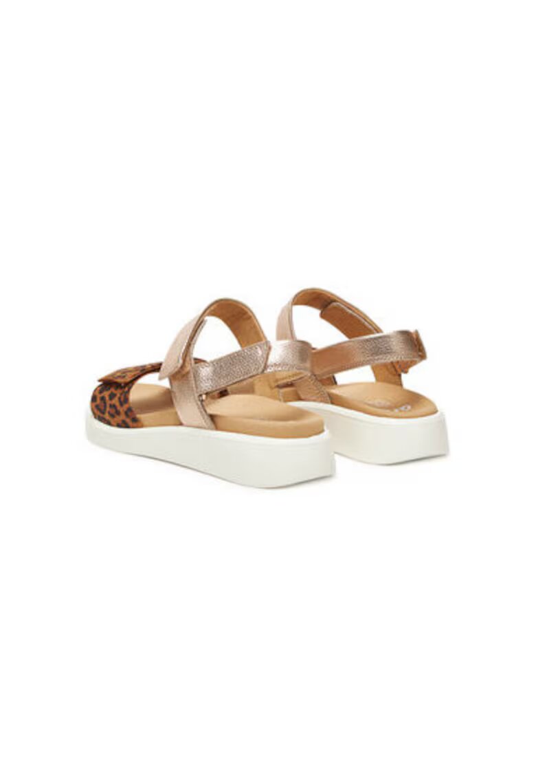 ARA Sandale dama - 12-21401-07 - Piele naturala - 41 EU - Maro/Auriu - Auriu/Maro