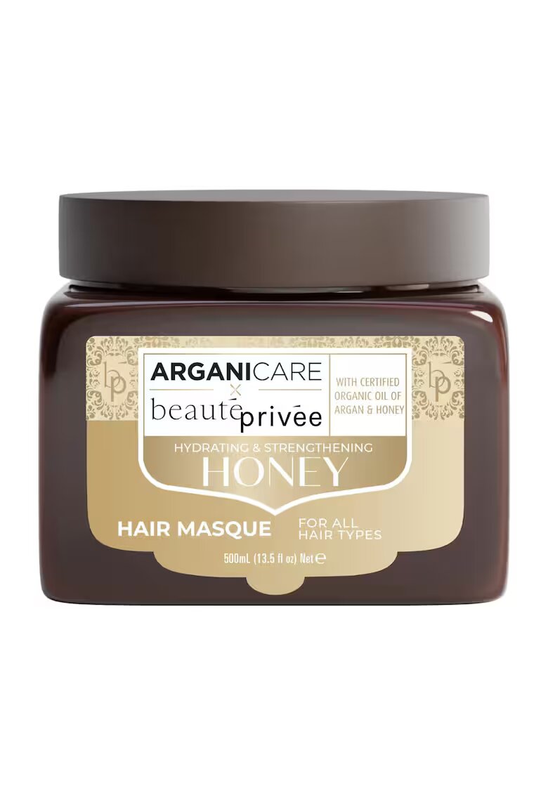 Arganicare Masca hidratanta si fortifianta pentru par - cu ulei de argan & miere - Honey - beaute privee - 500 ml