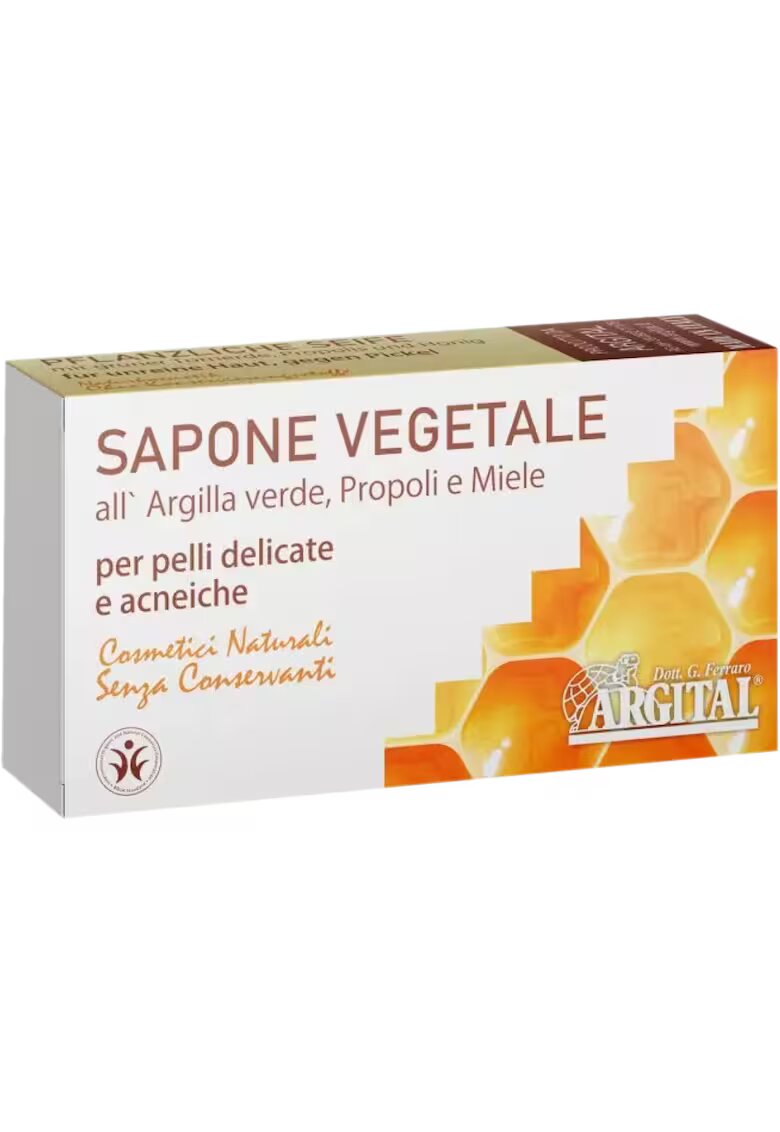 Argital Sapun antiacnee cu argila verde - propolis si miere - 100g