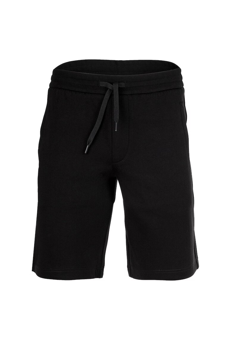 Armani Exchange Bermude cu snur de ajustare si broderie logo - Negru
