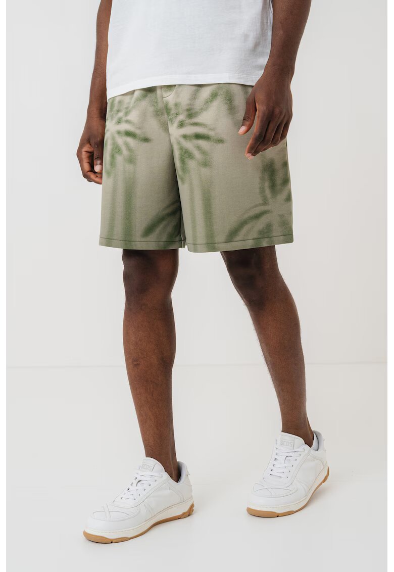 Armani Exchange Bermude sport cu imprimeu tropical - Verde